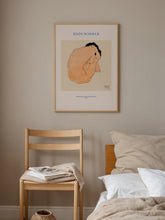 Egon Schiele Seated Male Nude with Black Hair - Art Print